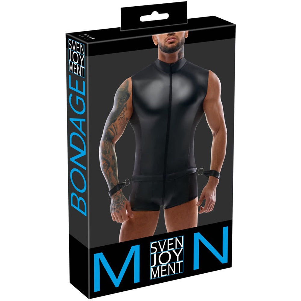 Svenjoyment Body Jumpsuit With Restraints (4 Sizes Available) - Extreme Toyz Singapore - https://extremetoyz.com.sg - Sex Toys and Lingerie Online Store - Bondage Gear / Vibrators / Electrosex Toys / Wireless Remote Control Vibes / Sexy Lingerie and Role Play / BDSM / Dungeon Furnitures / Dildos and Strap Ons  / Anal and Prostate Massagers / Anal Douche and Cleaning Aide / Delay Sprays and Gels / Lubricants and more...