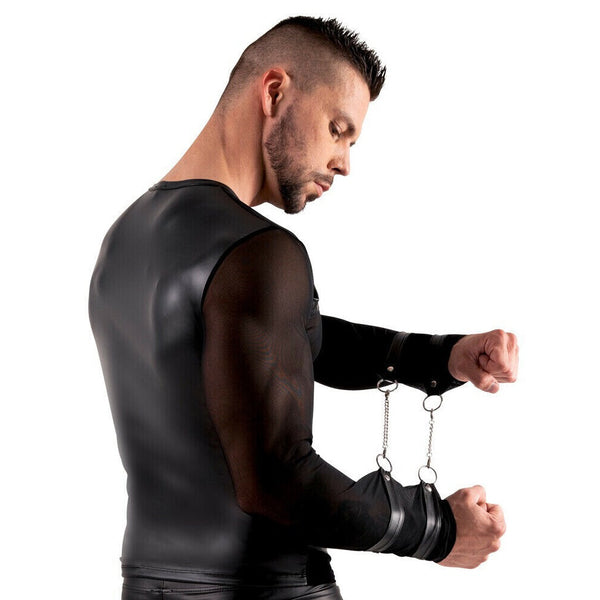 Svenjoyment Men's Long Sleeved Top With Harness And Restraints (4 Sizes Available) - Extreme Toyz Singapore - https://extremetoyz.com.sg - Sex Toys and Lingerie Online Store - Bondage Gear / Vibrators / Electrosex Toys / Wireless Remote Control Vibes / Sexy Lingerie and Role Play / BDSM / Dungeon Furnitures / Dildos and Strap Ons  / Anal and Prostate Massagers / Anal Douche and Cleaning Aide / Delay Sprays and Gels / Lubricants and more...