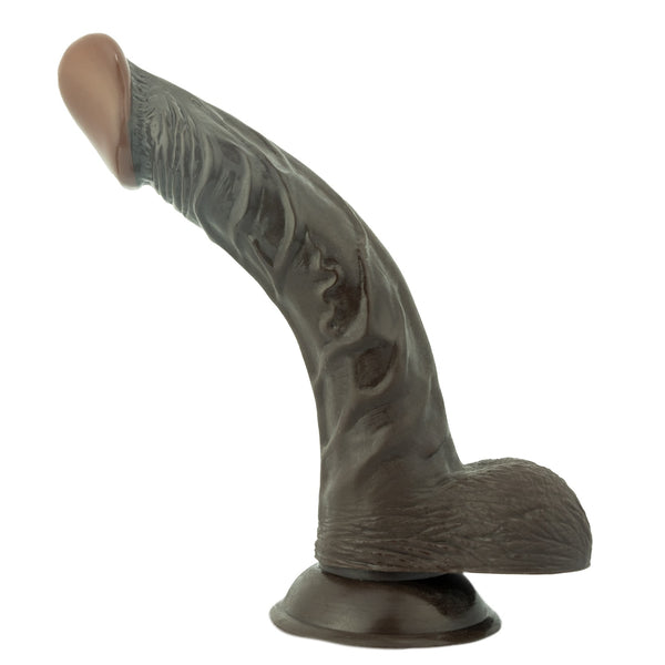All American Whoppers Real Skin 8" Dong with Balls Dong - Afro