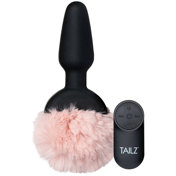 Remote Control Vibrating Bunny Tail Anal Plug
