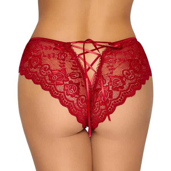Cottelli Collection Crotchless Red Panty (4 Sizes Available) - Extreme Toyz Singapore - https://extremetoyz.com.sg - Sex Toys and Lingerie Online Store - Bondage Gear / Vibrators / Electrosex Toys / Wireless Remote Control Vibes / Sexy Lingerie and Role Play / BDSM / Dungeon Furnitures / Dildos and Strap Ons  / Anal and Prostate Massagers / Anal Douche and Cleaning Aide / Delay Sprays and Gels / Lubricants and more...
