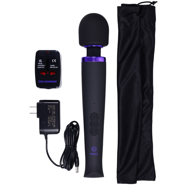 Doc Johnson Merci Rechargeable Power Wand - Extreme Toyz Singapore - https://extremetoyz.com.sg - Sex Toys and Lingerie Online Store - Bondage Gear / Vibrators / Electrosex Toys / Wireless Remote Control Vibes / Sexy Lingerie and Role Play / BDSM / Dungeon Furnitures / Dildos and Strap Ons &nbsp;/ Anal and Prostate Massagers / Anal Douche and Cleaning Aide / Delay Sprays and Gels / Lubricants and more...