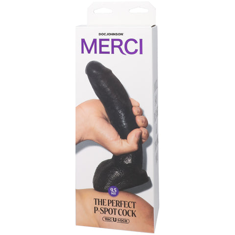 Doc Johnson Merci The Perfect P-Spot Cock - 9.5 Inch - Extreme Toyz Singapore - https://extremetoyz.com.sg - Sex Toys and Lingerie Online Store - Bondage Gear / Vibrators / Electrosex Toys / Wireless Remote Control Vibes / Sexy Lingerie and Role Play / BDSM / Dungeon Furnitures / Dildos and Strap Ons &nbsp;/ Anal and Prostate Massagers / Anal Douche and Cleaning Aide / Delay Sprays and Gels / Lubricants and more...