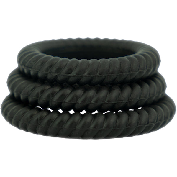 Ram Ultra Cocksweller Silicone Cockrings - Black