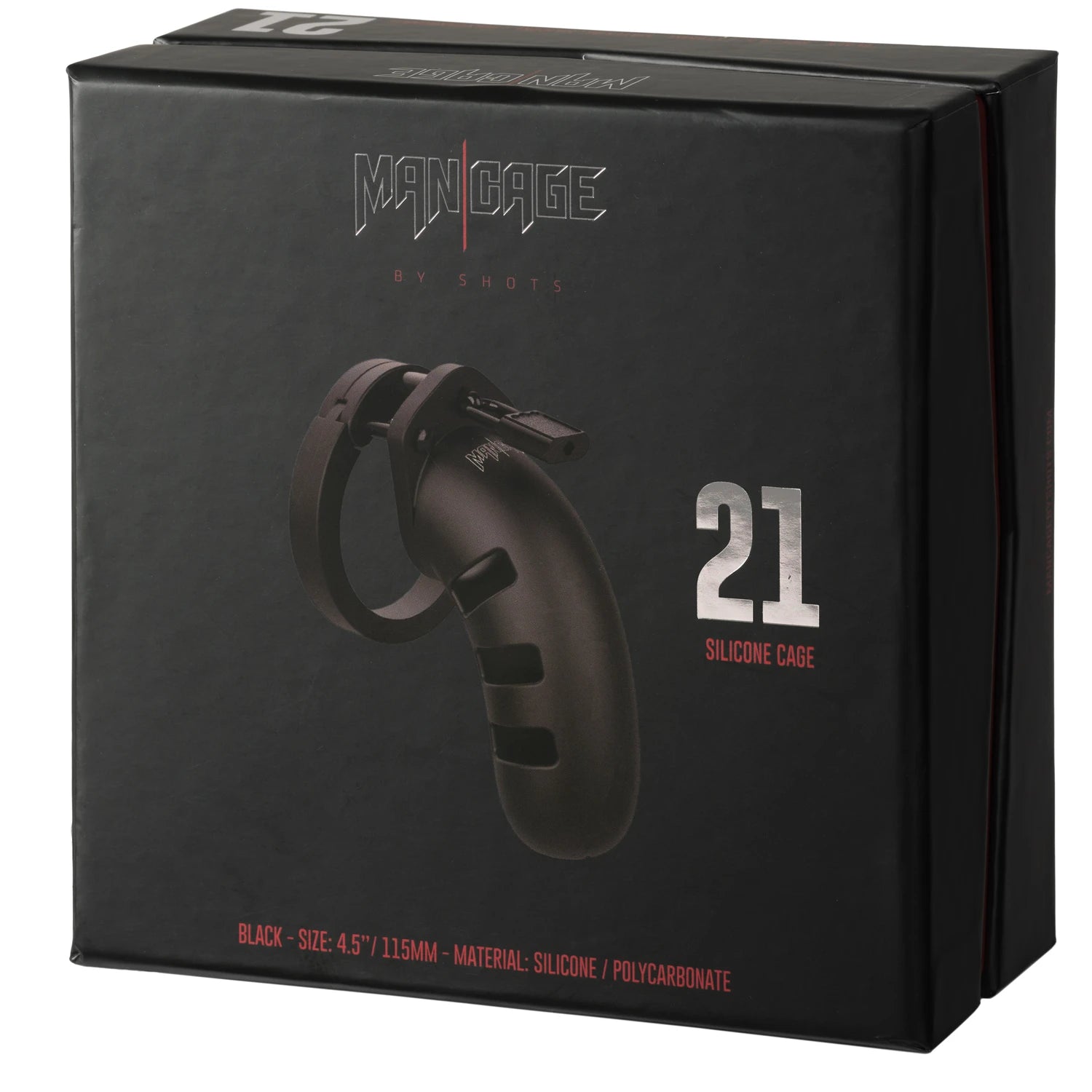 MANCAGE 4.5" Model 21 Chastity Cock Cage - Black