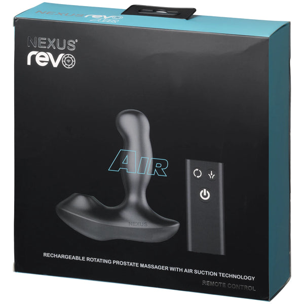 Revo Air Remote Control Rechargeable Rotating Prostate Massager with Air Suction Technology