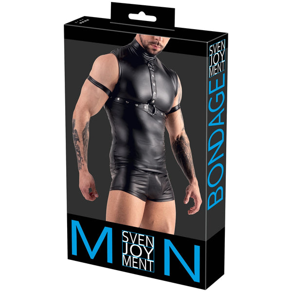 Men's Sleeveless Top With Chest Harness And Arm Loops