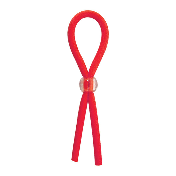 Ram Squeezer Adjustable Lasso Cockring - Red