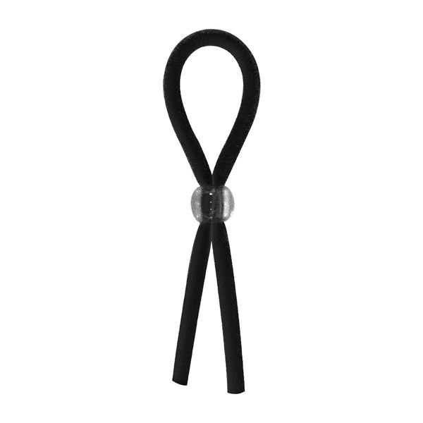 Ram Squeezer Adjustable Lasso Cockring - Black