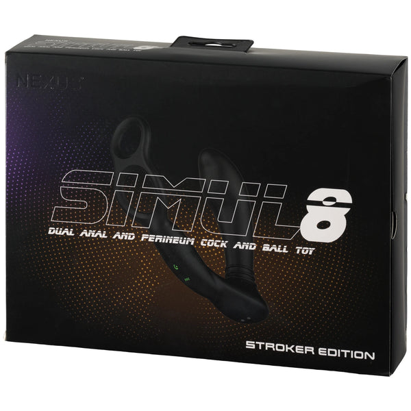 SIMUL8 Stroker Edition Rechargeable Dual Anal and Perineum Cock & Ball Stimulator