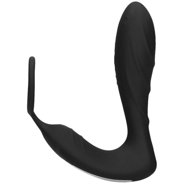 Ouch! Remote Controlled E-Stim & Vibrating Butt Plug with Cock Ring