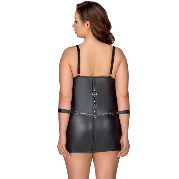 Cottelli Collection Plus Size Bondage Dress (4 Sizes Available) - Extreme Toyz Singapore - https://extremetoyz.com.sg - Sex Toys and Lingerie Online Store - Bondage Gear / Vibrators / Electrosex Toys / Wireless Remote Control Vibes / Sexy Lingerie and Role Play / BDSM / Dungeon Furnitures / Dildos and Strap Ons  / Anal and Prostate Massagers / Anal Douche and Cleaning Aide / Delay Sprays and Gels / Lubricants and more...