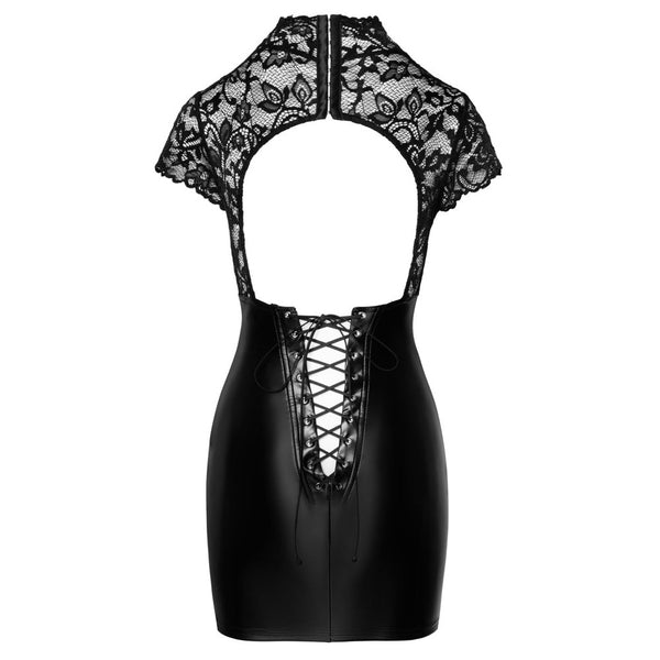 NOIR Handmade Lace Mini Dress (4 Sizes Available) - Extreme Toyz Singapore - https://extremetoyz.com.sg - Sex Toys and Lingerie Online Store - Bondage Gear / Vibrators / Electrosex Toys / Wireless Remote Control Vibes / Sexy Lingerie and Role Play / BDSM / Dungeon Furnitures / Dildos and Strap Ons  / Anal and Prostate Massagers / Anal Douche and Cleaning Aide / Delay Sprays and Gels / Lubricants and more...