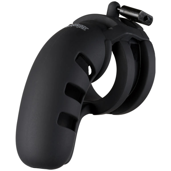 MANCAGE 4.5" Model 19 Chastity Cock Cage with Ballsplitter - Black