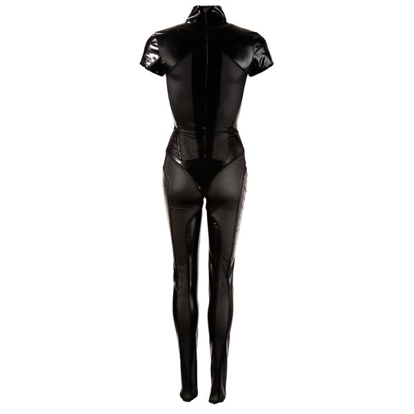 Cottelli Collection Catsuit With Zippers (5 Sizes Available) - Extreme Toyz Singapore - https://extremetoyz.com.sg - Sex Toys and Lingerie Online Store