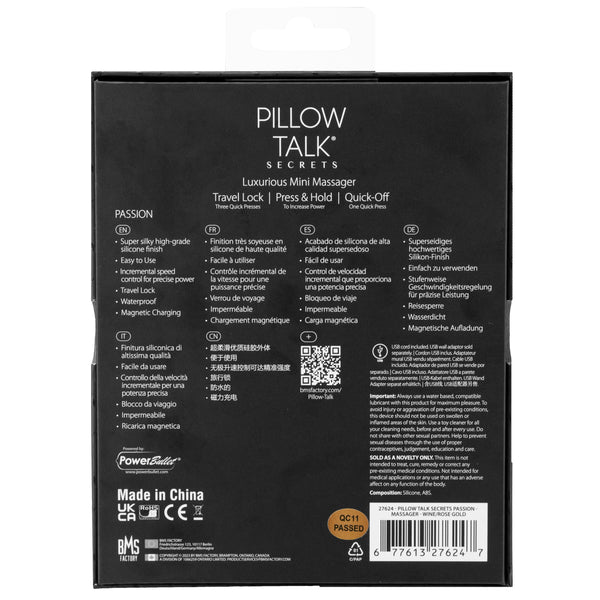 Pillow Talk Secrets Passion Clitoral Vibrator