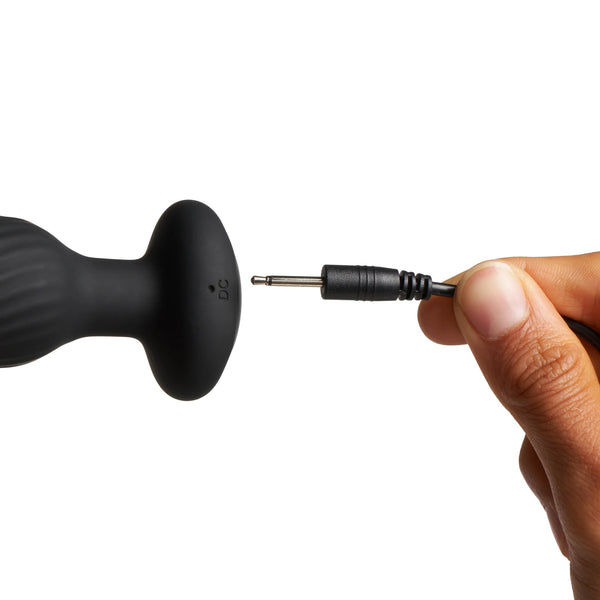 Tornado Remote Control Rechargeable Rotating & Vibrating Butt Plug - Small