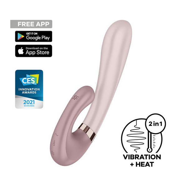 Heat Wave Connect App G-Spot Vibrator - Mauve