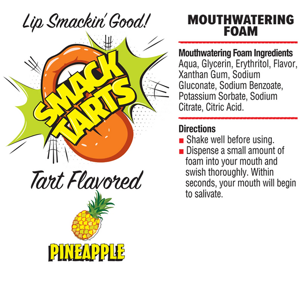 Smack Tarts Sour Pineapple Mouthwatering Foam - 2.7 oz.