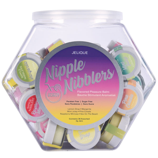 JELIQUE Nipple Nibblers Assorted Cocktail Pleasure Balm - 36 Count