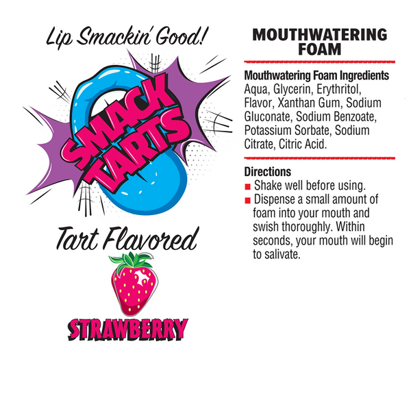 Smack Tarts Sour Strawberry Mouthwatering Foam - 2.7 oz.