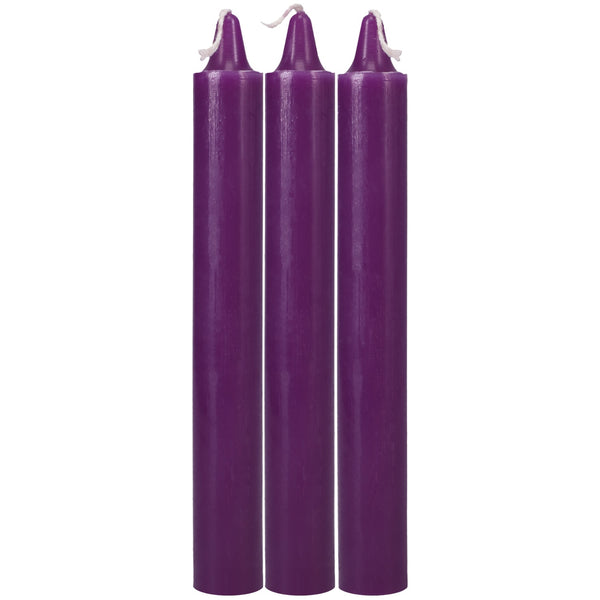 Japanese Drip Candles 3 Pack - Purple