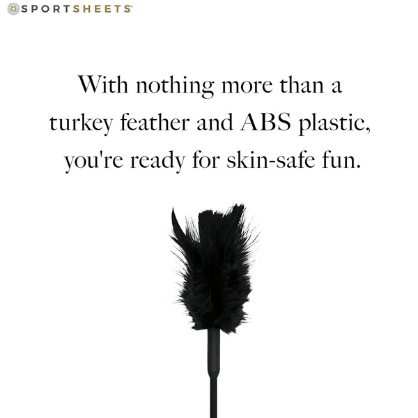 Sex & Mischief Feather Tickler - Black