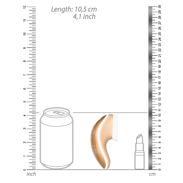 Twitch Innovation Hands-Free Suction & Vibration Clitoral Stimulator - Gold