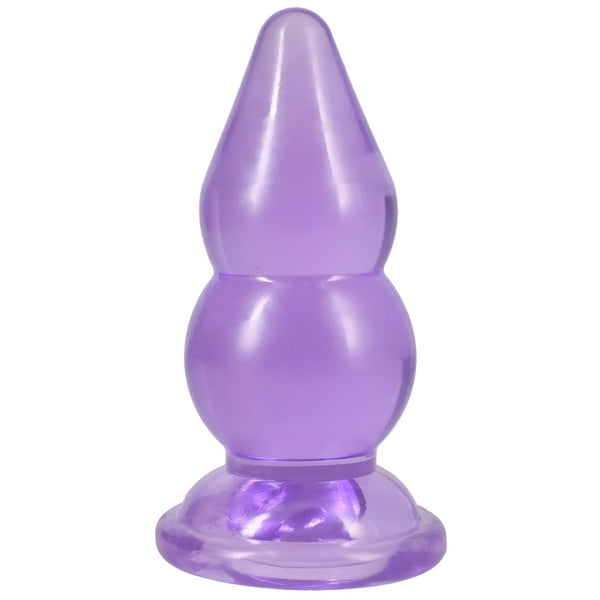 Crystal Jellies 6" Double Pop Plug - Purple