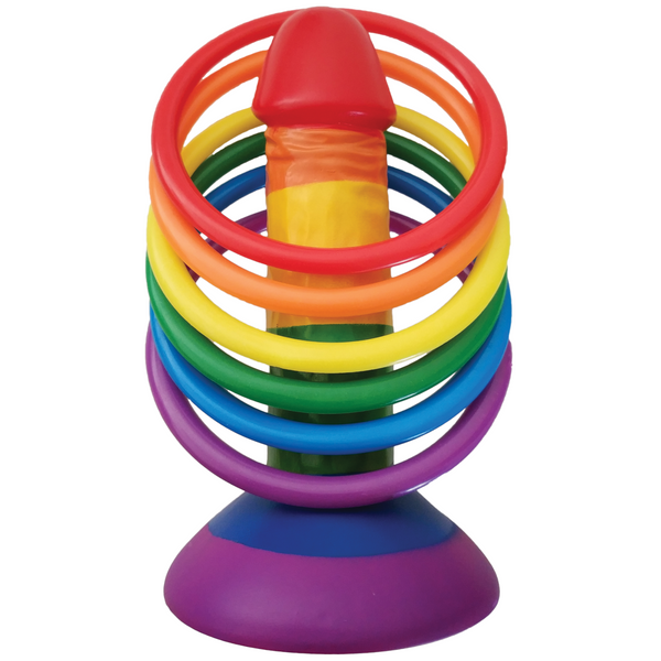 Rainbow Pecker Party Ring Toss