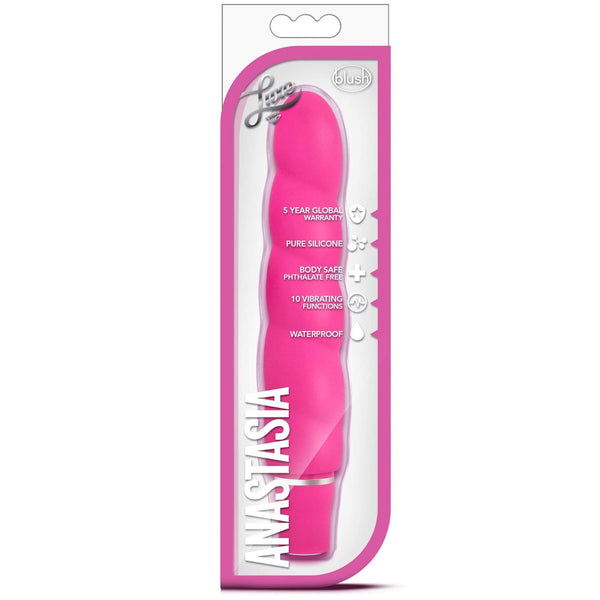 Luxe Anastasia Platinum-Cured Silicone Vibrator - Pink