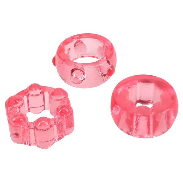 Crystal Jellies Performance Ring Set - Pink