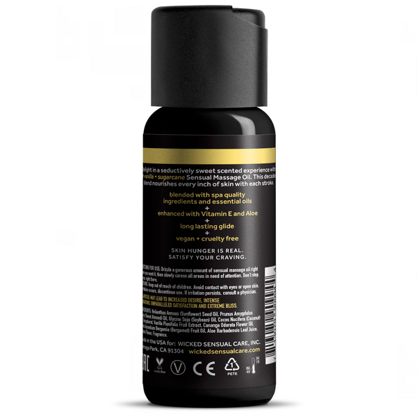Vanilla + Sugercane Massage Oil - 4 oz.