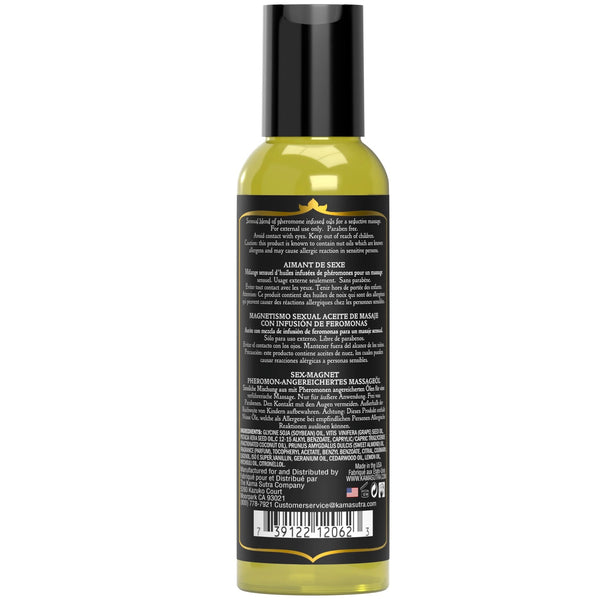 Sex Magnet Leather Pheromone Massage Oil - 59ml