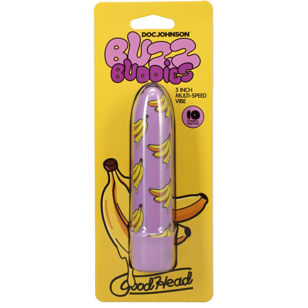 GoodHead Buzz Buddies 5" Muti-Speed Vibe - Banana