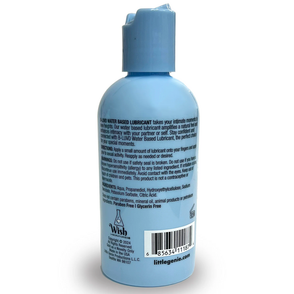 B-Luvd Water-Based Lubricant - 4 oz.