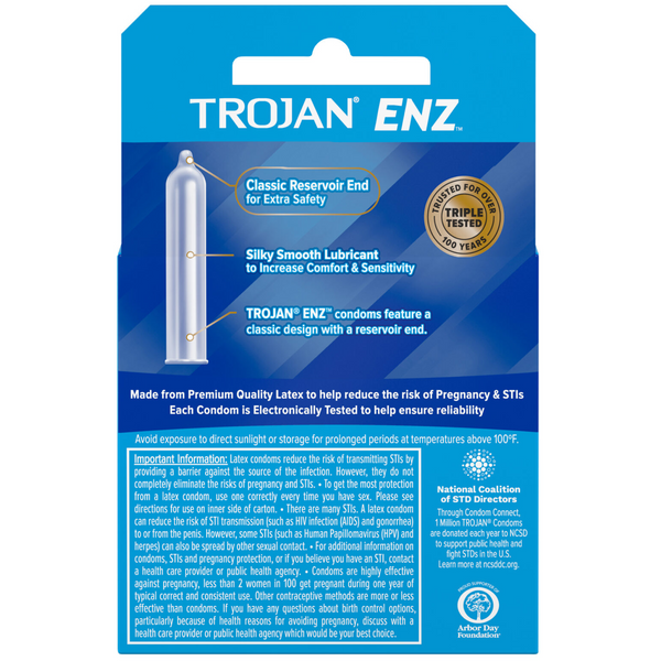 ENZ Lubricated Condoms - 3 Pack