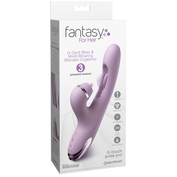 Fantasy For Her Rechargeable G-Touch Pulse Pro Come-Hither Motion & FlickerFlow Vibe