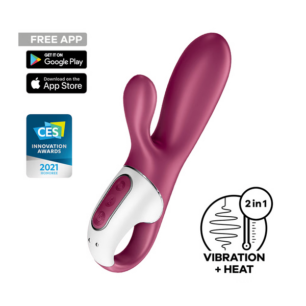Hot Bunny Connect App Vibration + Heat Rabbit Vibrator