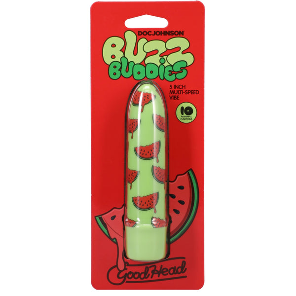 GoodHead Buzz Buddies 5" Muti-Speed Vibe - Watermelon