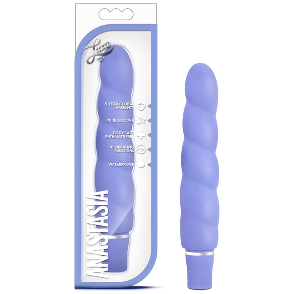 Luxe Anastasia Platinum-Cured Silicone Vibrator - Periwinkle