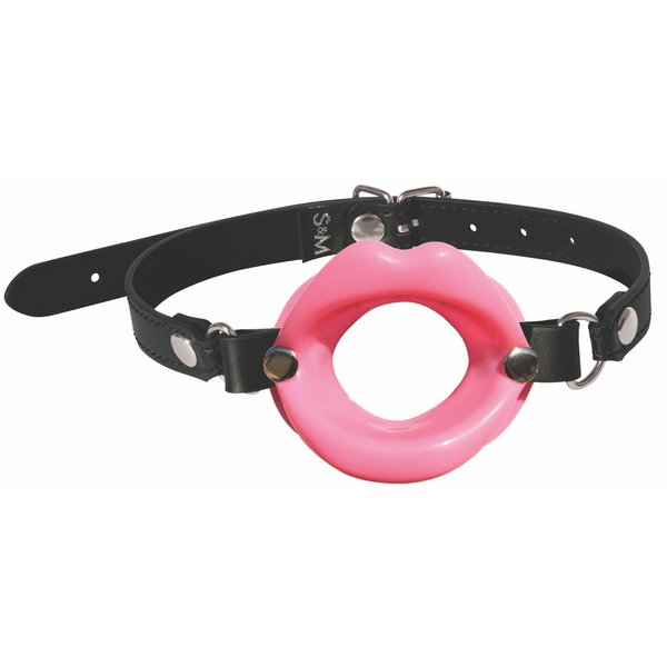 Sex & Mischief Silicone Lips Gag - Pink