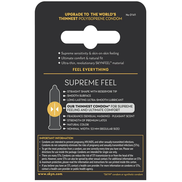Supreme Feel Condoms - 3 Pack