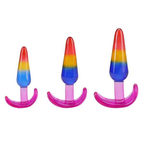 Crystal Jellies Anal Trainer Set - Rainbow