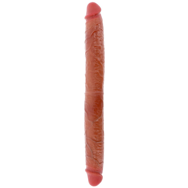 GET REAL Foreskin Double Dong Silicone Dildo - 18.1"