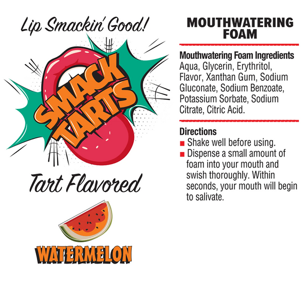 Smack Tarts Sour Watermelon Mouthwatering Foam - 2.7 oz.
