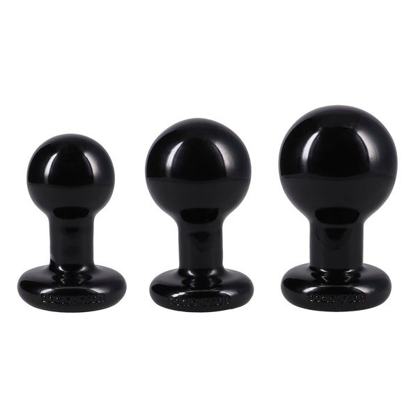 The Classic Round Butt Plug 3 Piece Set