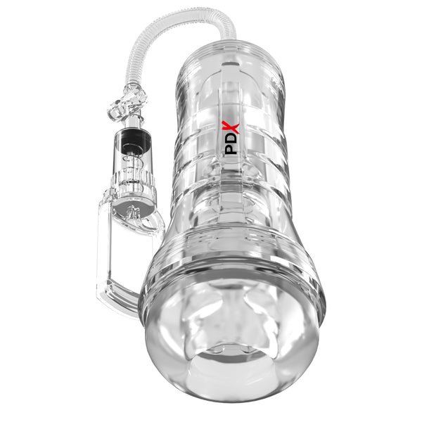 PDX Elite ViewTube Vac XXL Pump See-Thru EZ-Grip Pump Stroker - Clear