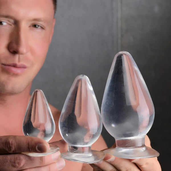 Triple Cones 3 Piece Anal Plug Set