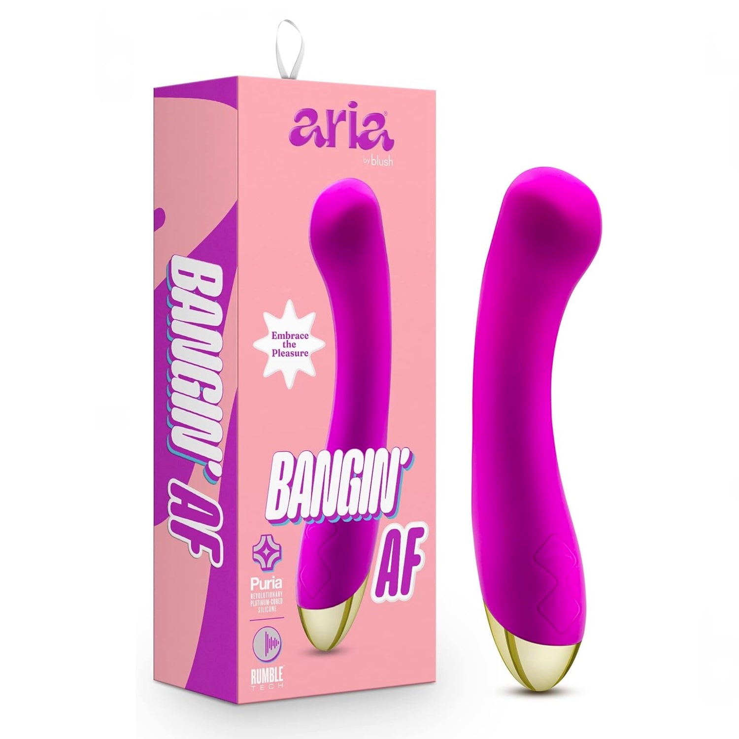 Aria Bangin' AF Rumble Tech™ Enhanced G-Spot Rechargeable Silicone Vibrator